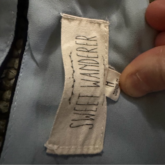 Navy Racerback Blouse Tank - Picture 2 of 4